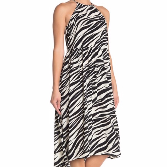 Abound Dresses & Skirts - Abound Halter Midi Dress ZEBRA